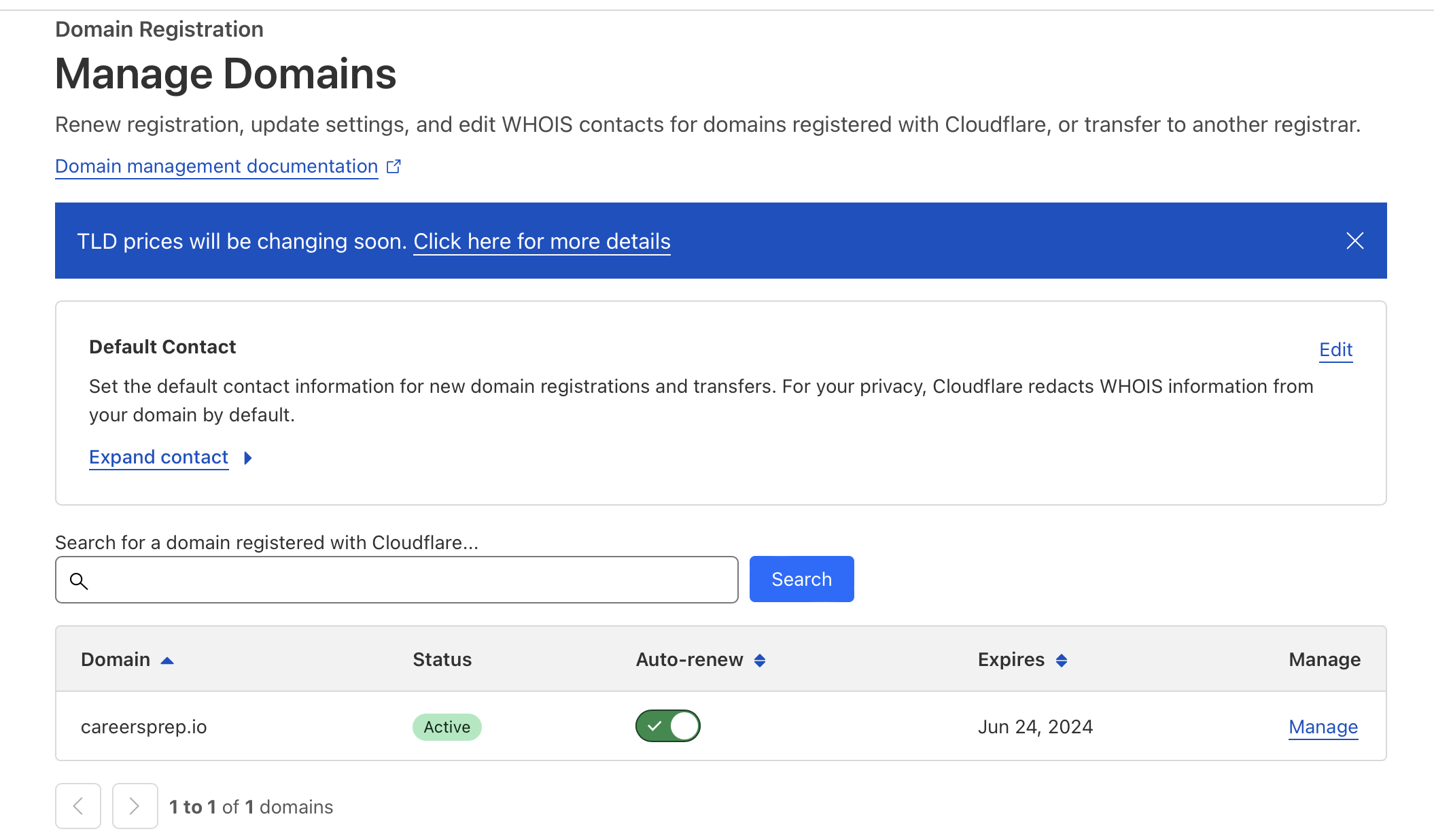 Pic of domain